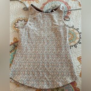 Free People Small/XS Back Laced Keyhole Opening Sleeveless Cotton/Poly Blend